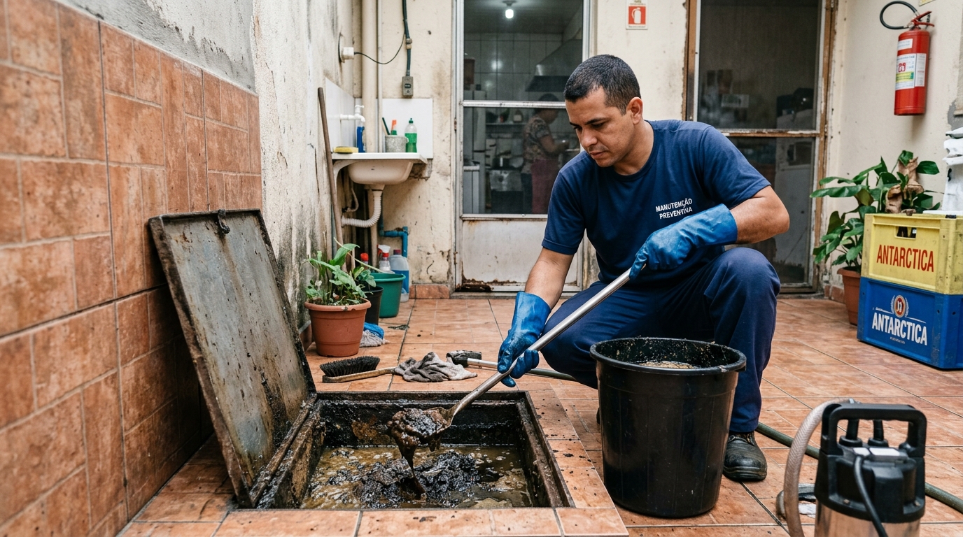 Limpeza de Caixa de Gordura perto de mim em Lages‑SC
